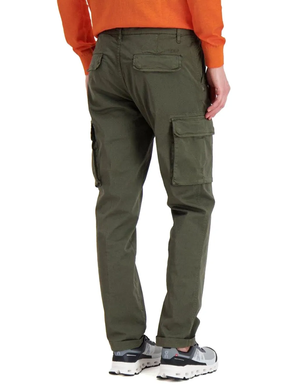 40Weft Pantalone Uomo Aiko-1701 Verde militare