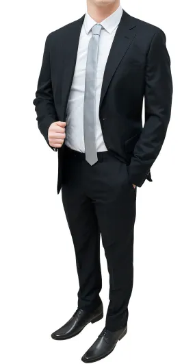 Abito completo uomo nero slim fit elegante blazer giacca con pantaloni