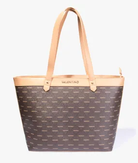 Alder large logo shopper in brown multi