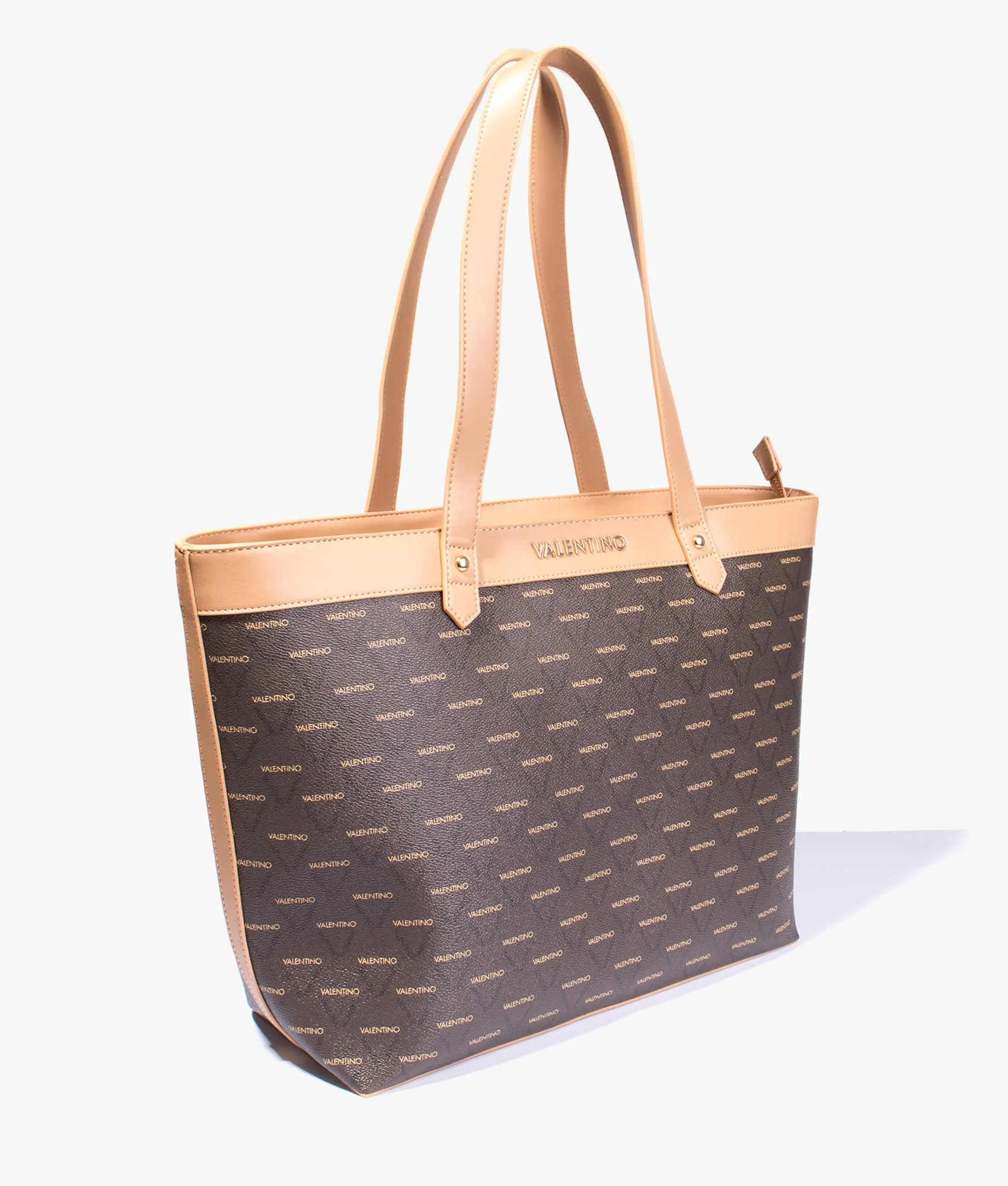 Alder large logo shopper in brown multi