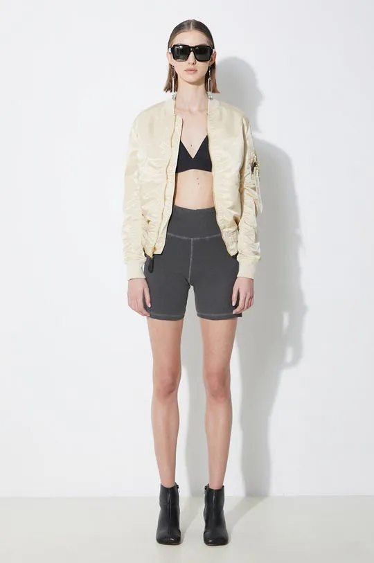 Alpha Industries bomber jacket MA-1 VF LW women’s beige color