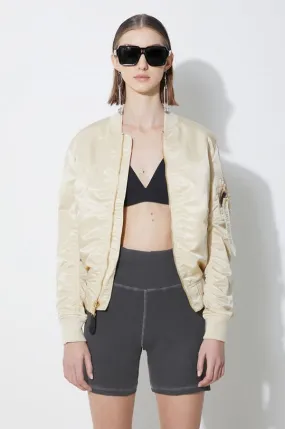 Alpha Industries bomber jacket MA-1 VF LW women’s beige color