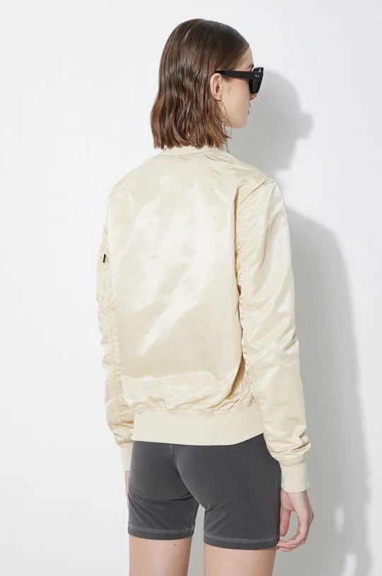 Alpha Industries bomber jacket MA-1 VF LW women’s beige color