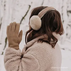  Angahook Sheepskin Earmuffs in Chestnut  