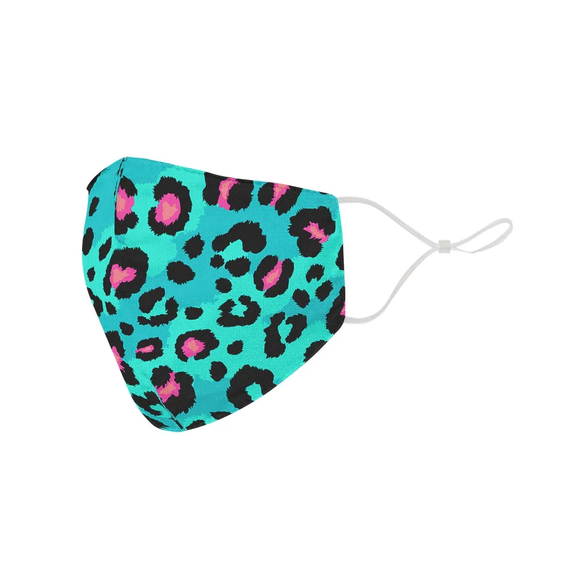 Aqua Cheetah Face Cover