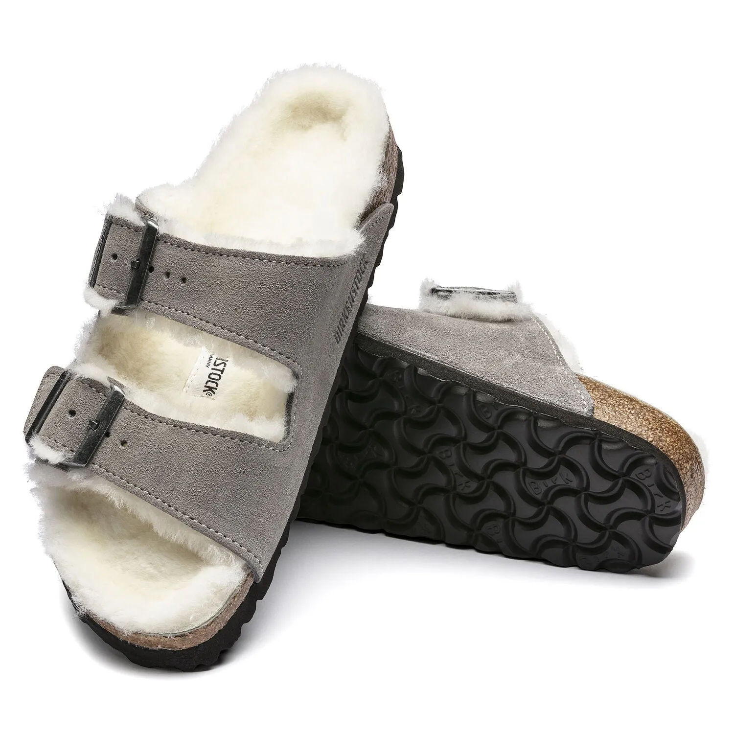 Arizona Shearling | Suede | Stone Coin