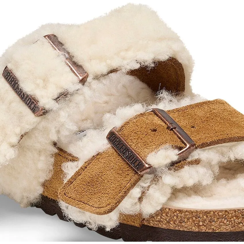 Arizona Teddy Split Suede Leather Shearling - Mink