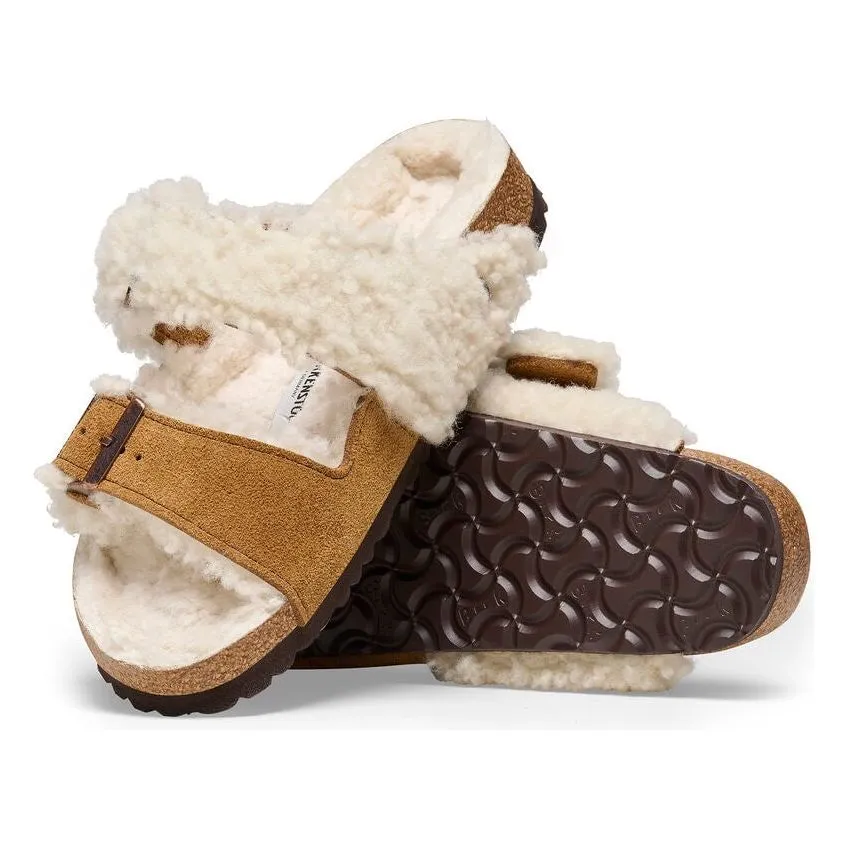 Arizona Teddy Split Suede Leather Shearling - Mink