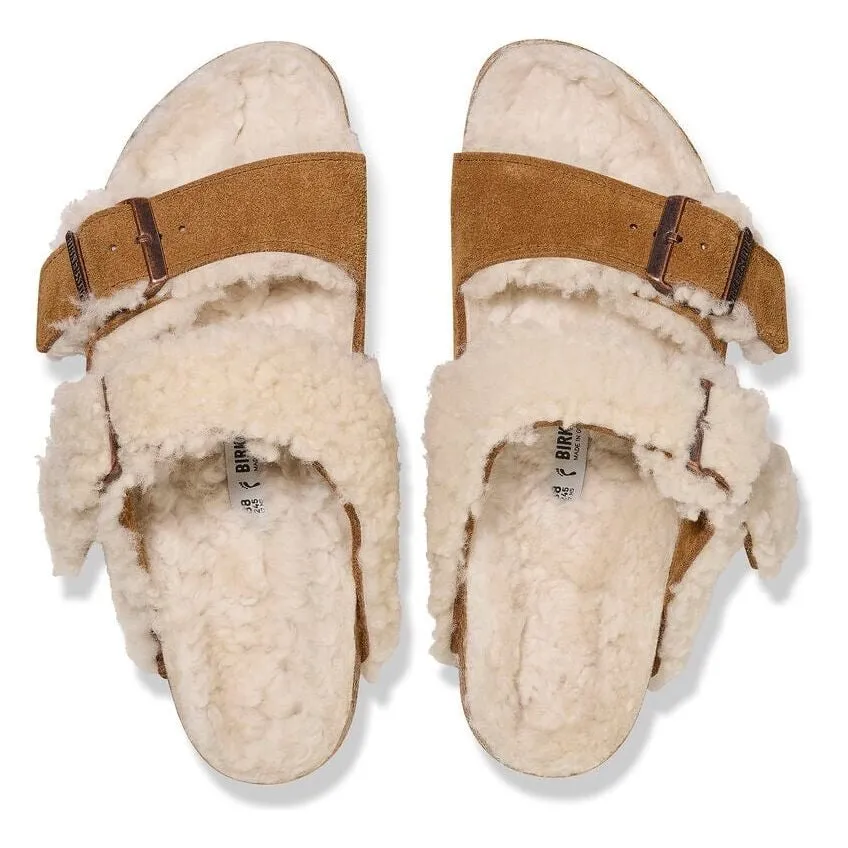 Arizona Teddy Split Suede Leather Shearling - Mink