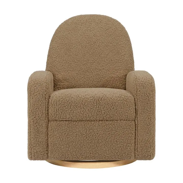 Babyletto - Nami Electronic Glider + Recliner - Luxe Cortado Shearling with Light Wood Base