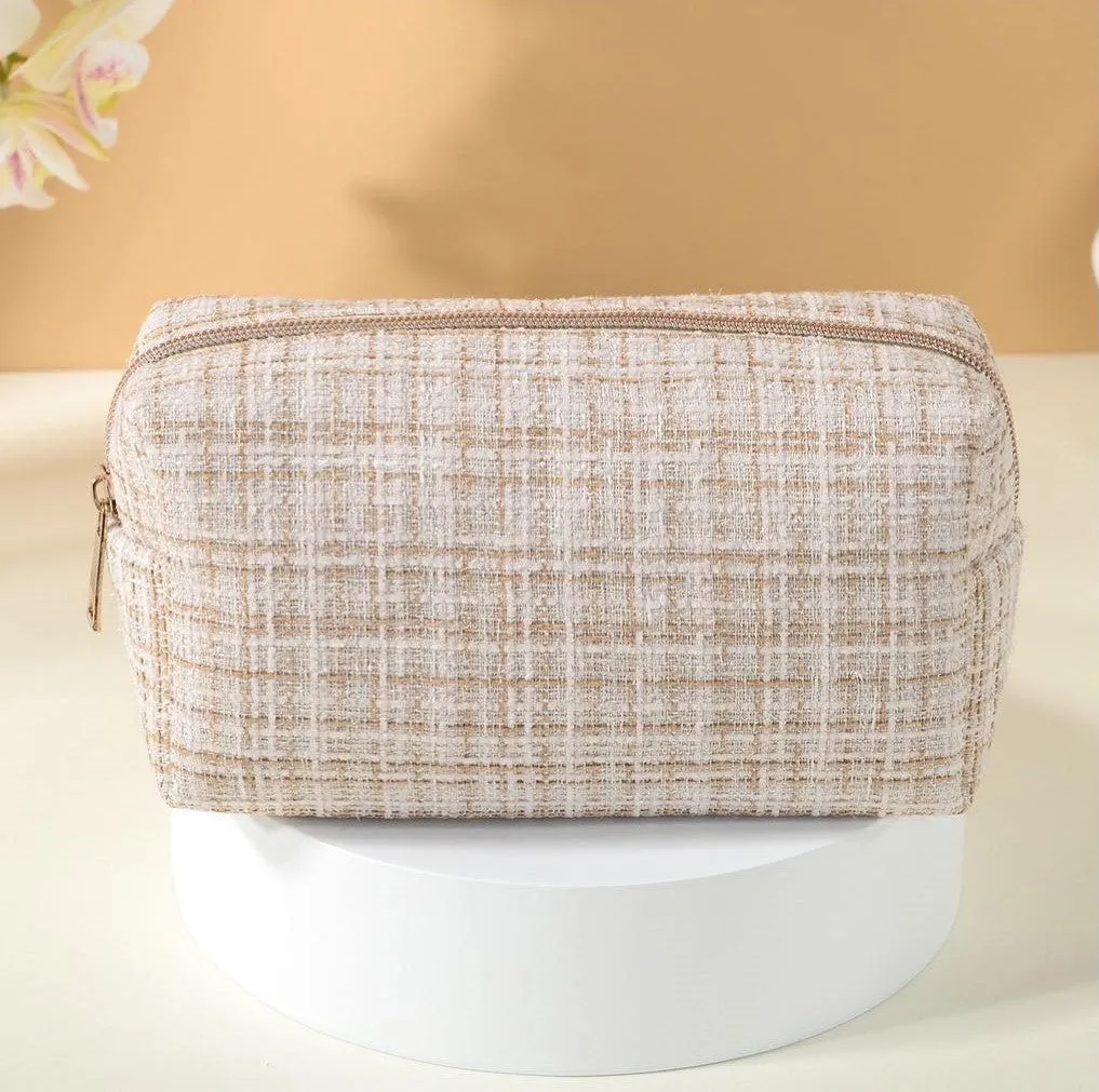 BOLSO Preppy Vanity Zip Case Pouch