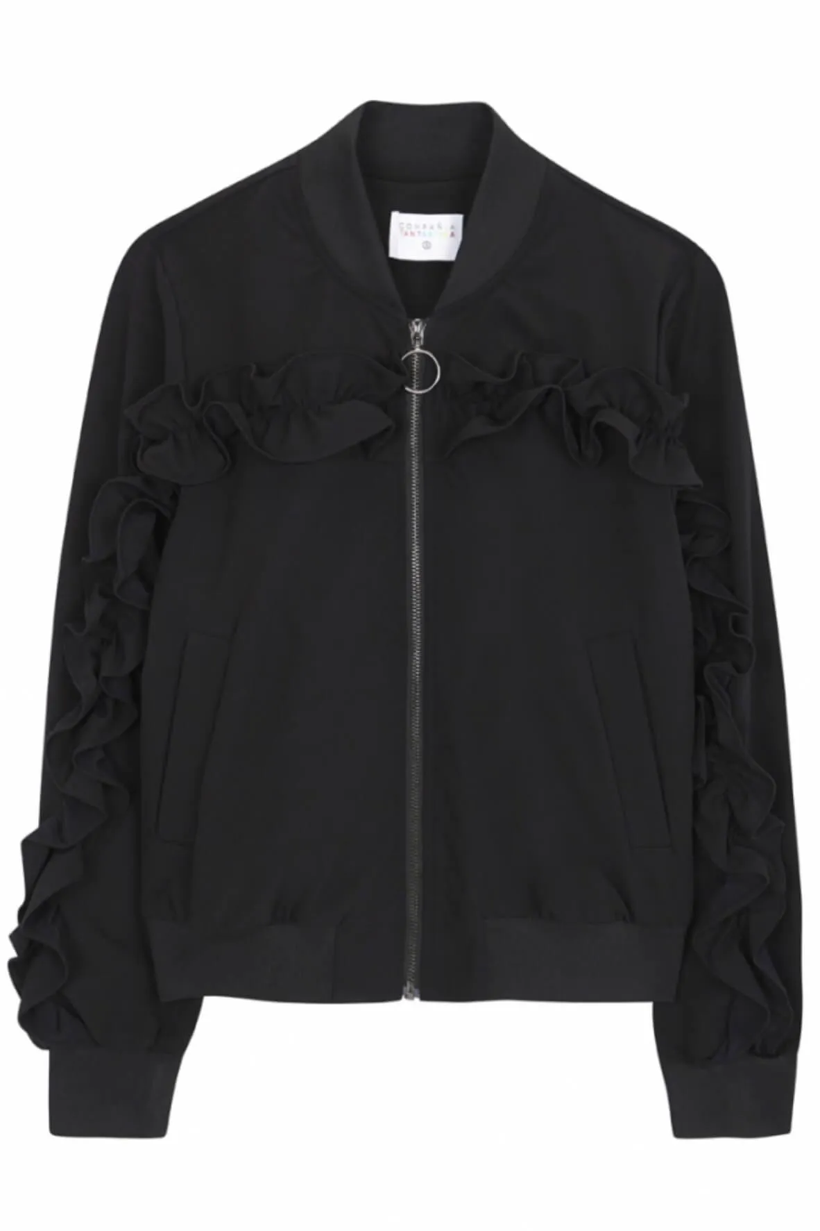 Bomber Black Ruffles