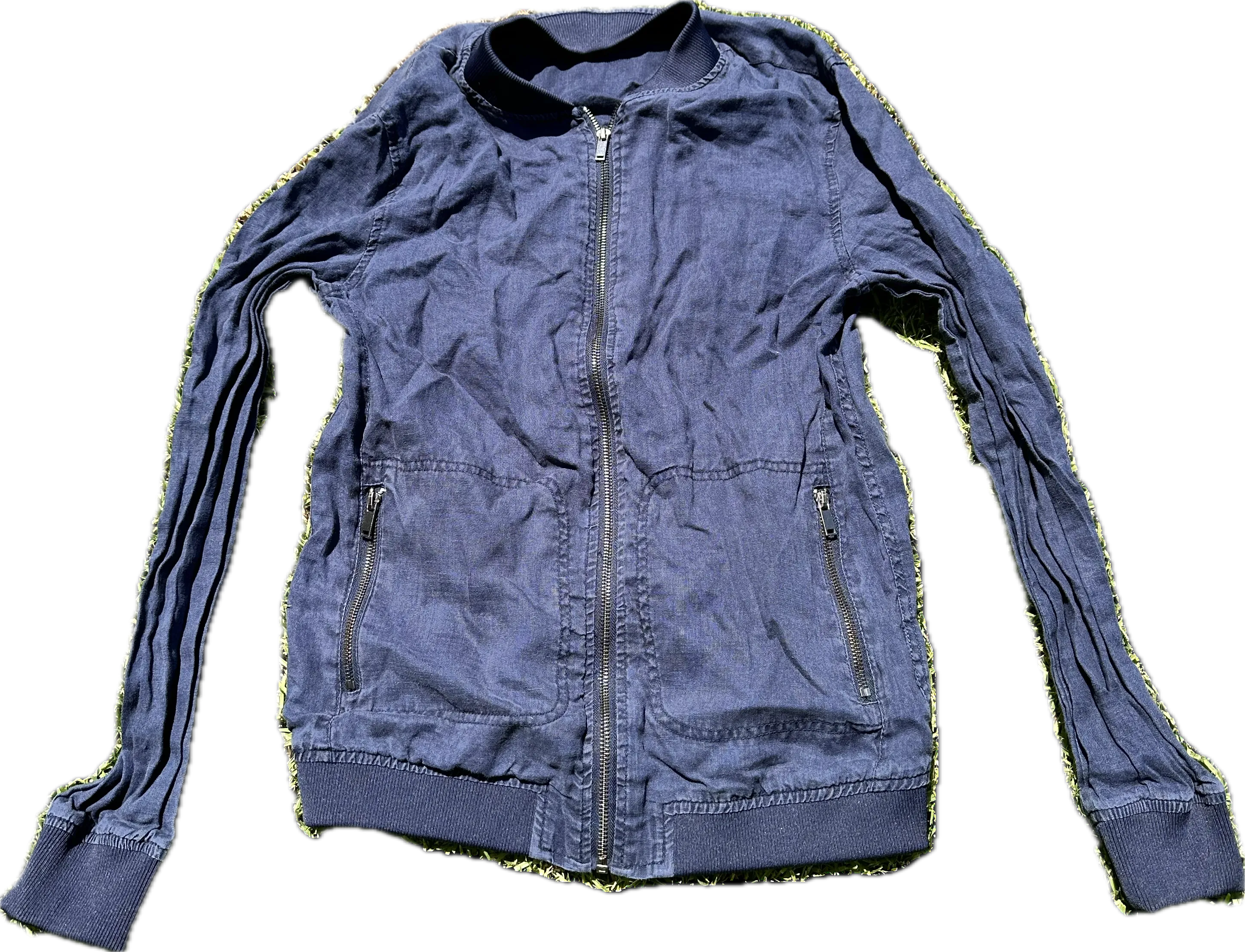 BONES: Dr. Jack Hodgins' blue Bomber Jacket (S)