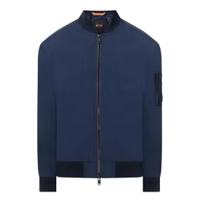 BOSS Bear Logo Bomber Jacket - Dark Blue