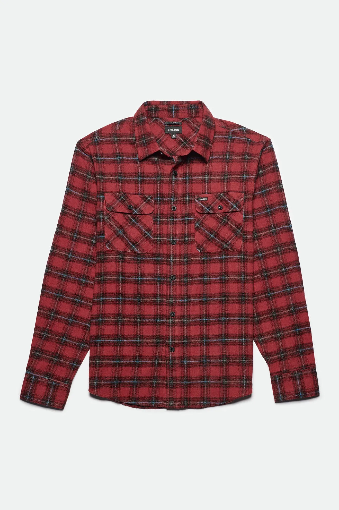 Bowery Lightweight L/S Flannel - Red/Black