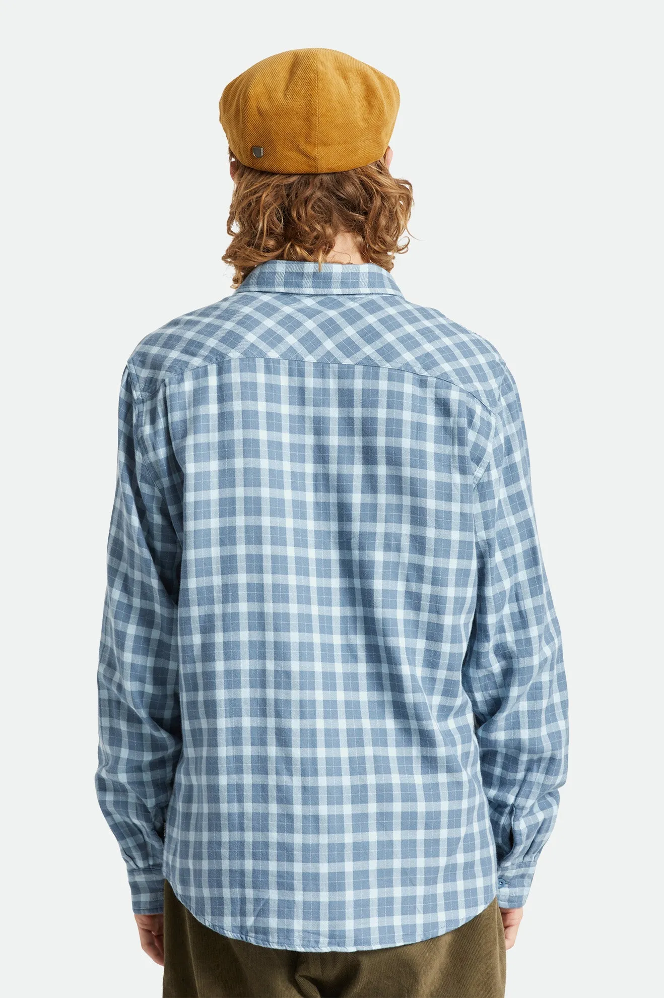 Bowery Soft Weave L/S Flannel - Blue Mirage