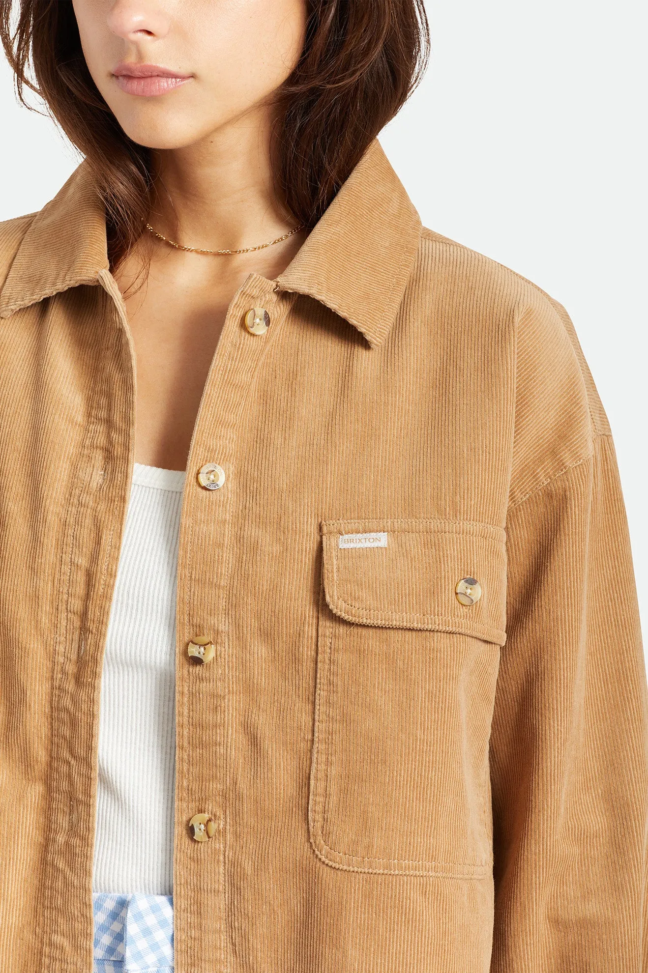 Bowery Women's Corduroy L/S Flannel - Mojave