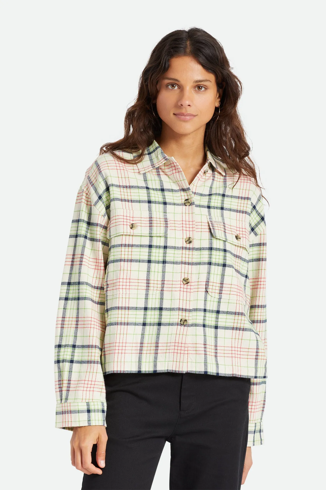 Bowery Women's Lightweight L/S Flannel - Dove