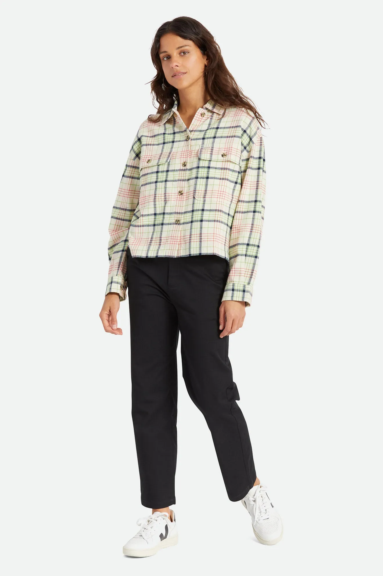 Bowery Women's Lightweight L/S Flannel - Dove