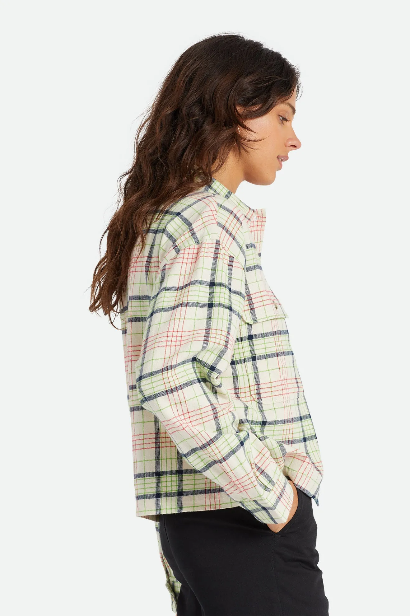 Bowery Women's Lightweight L/S Flannel - Dove