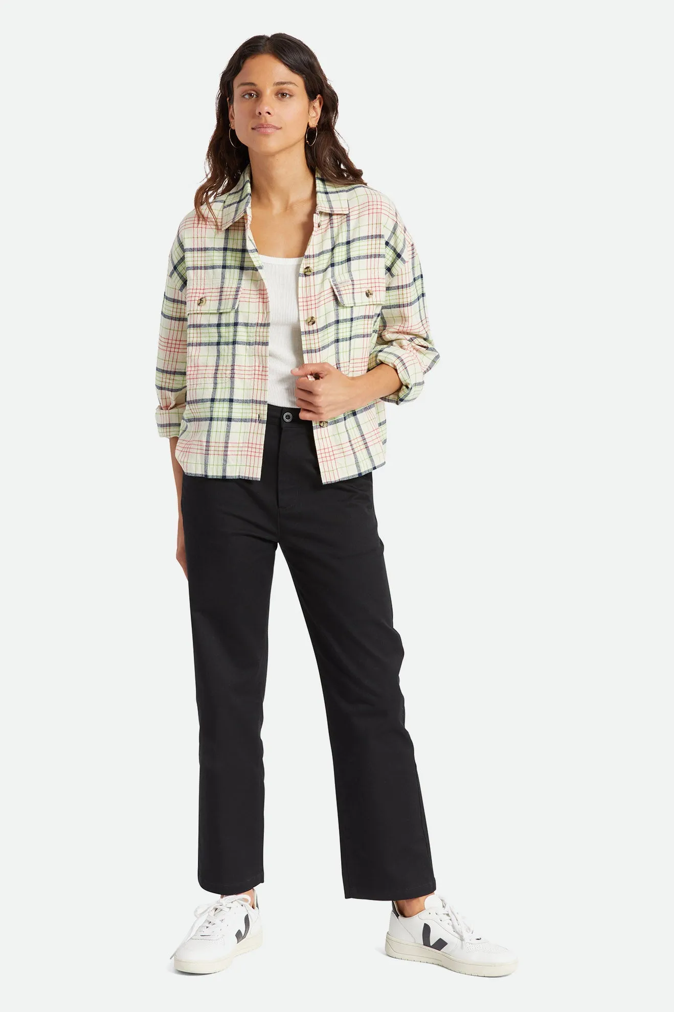 Bowery Women's Lightweight L/S Flannel - Dove