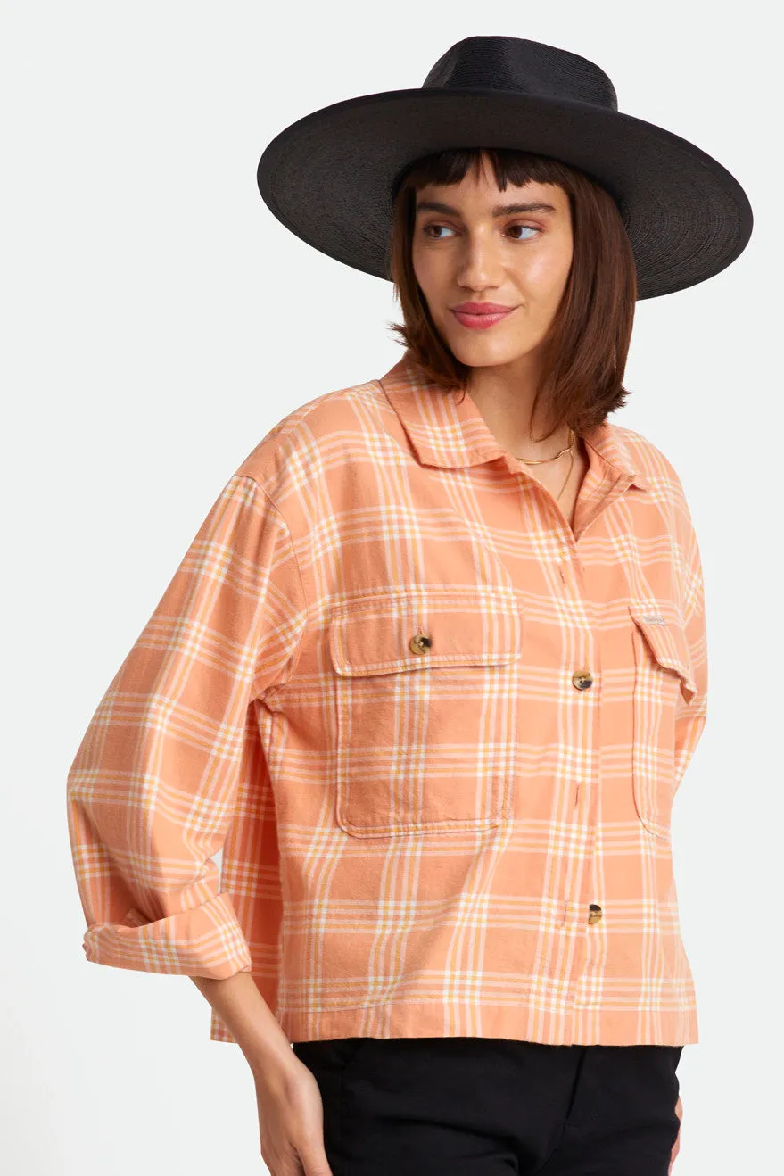 Bowery Women's Lightweight L/S Flannel - Dusty Coral