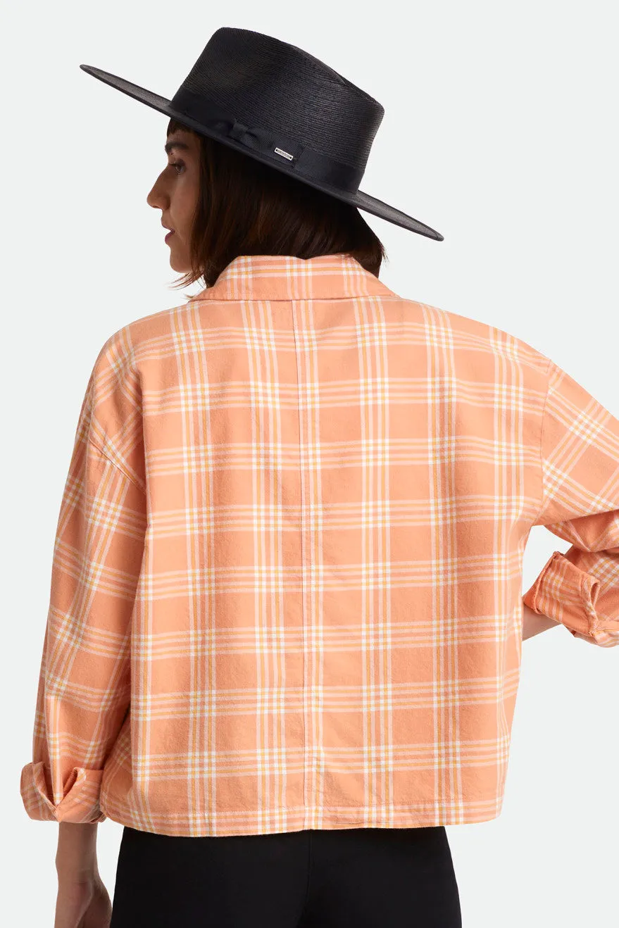 Bowery Women's Lightweight L/S Flannel - Dusty Coral