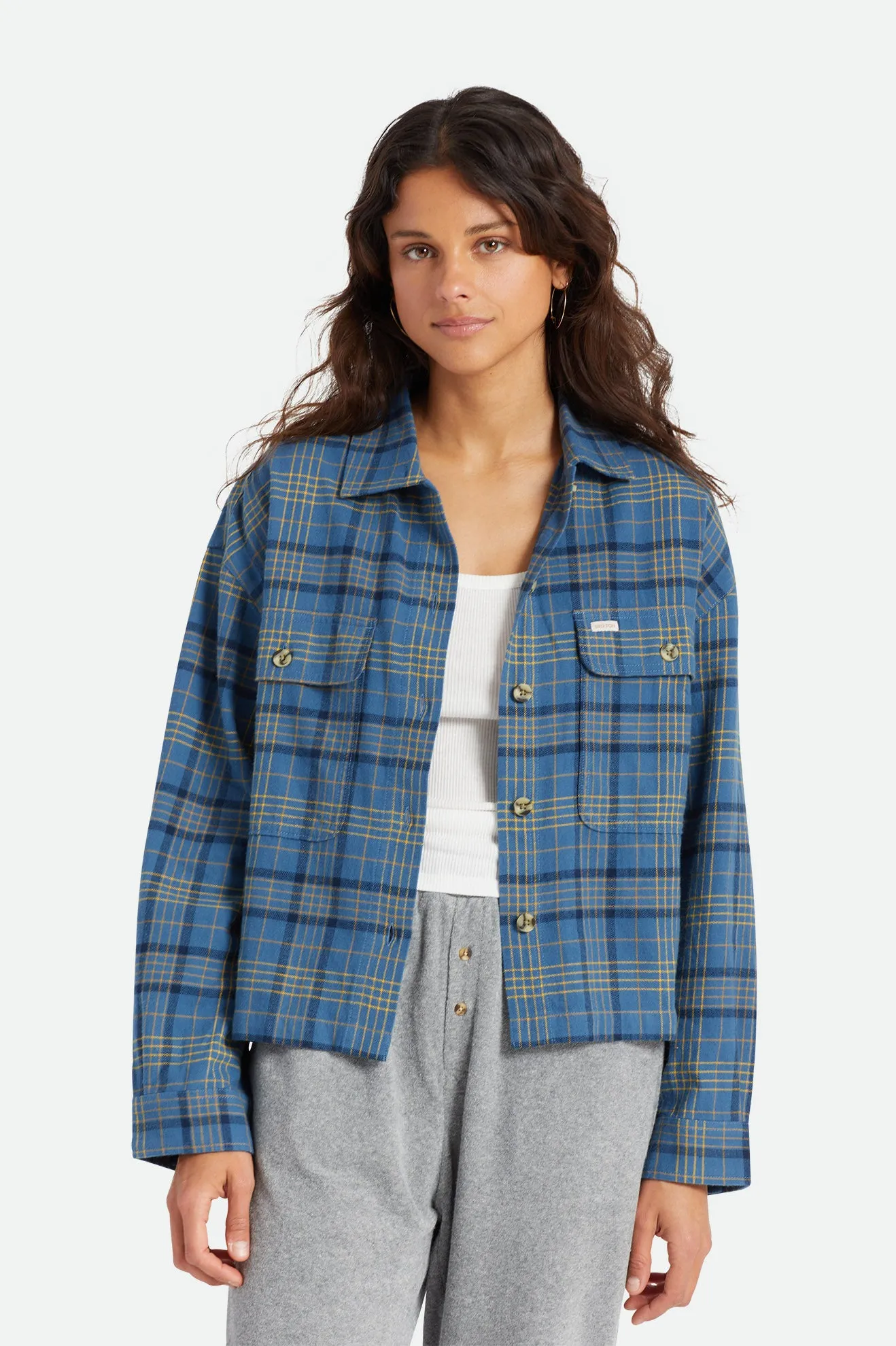 Bowery Women's Lightweight L/S Flannel - Joe Blue