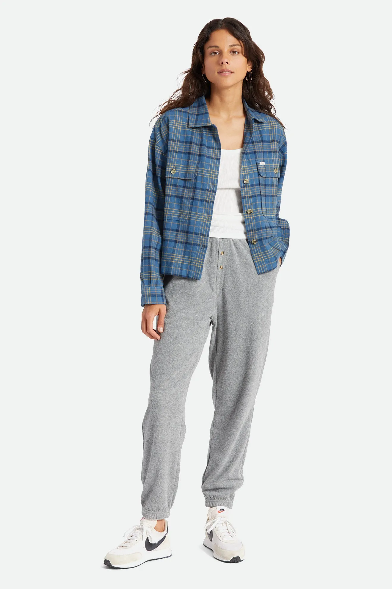 Bowery Women's Lightweight L/S Flannel - Joe Blue