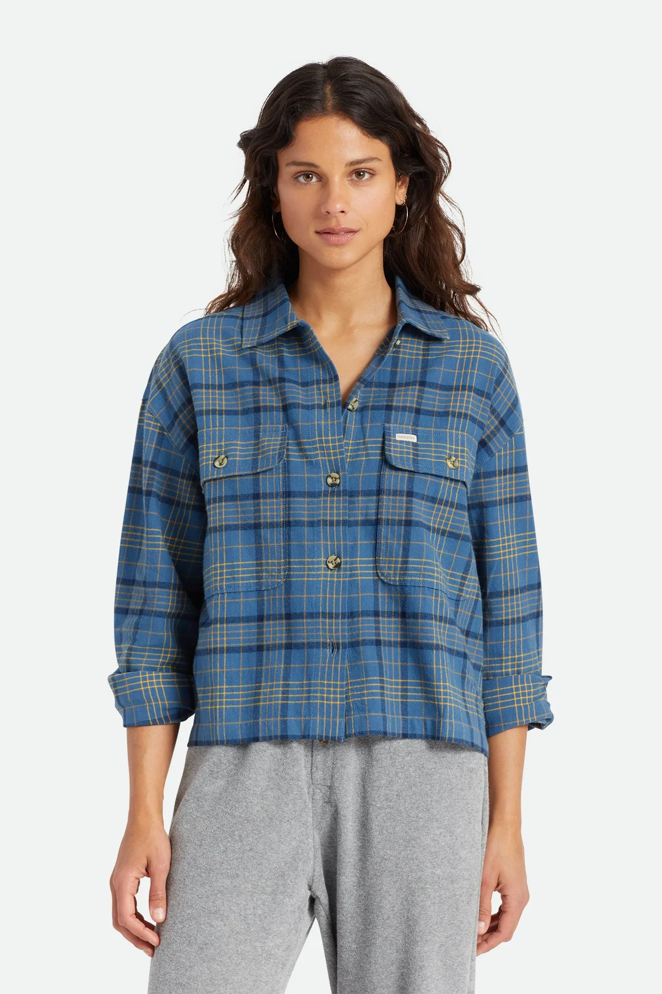 Bowery Women's Lightweight L/S Flannel - Joe Blue