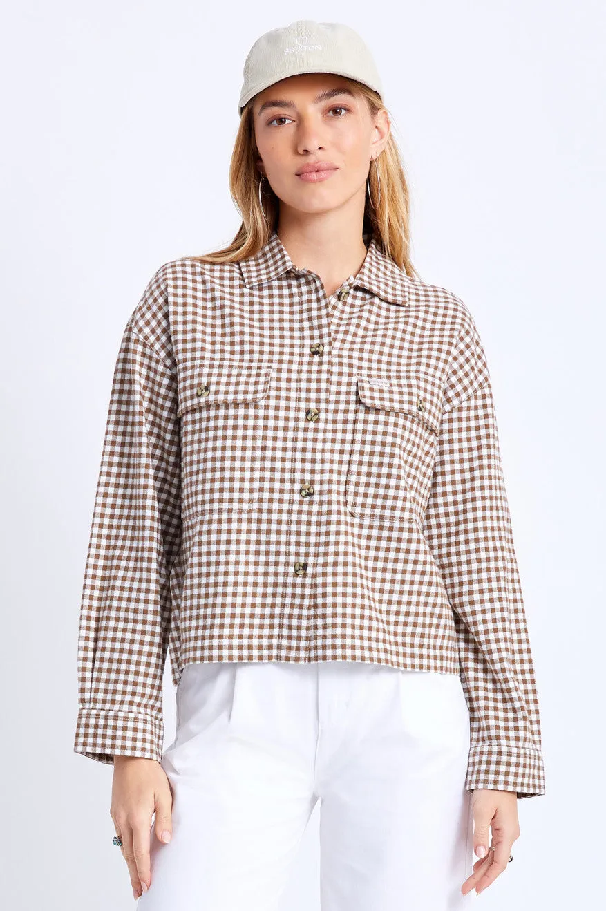 Bowery Women's Lightweight L/S Flannel - Toffee