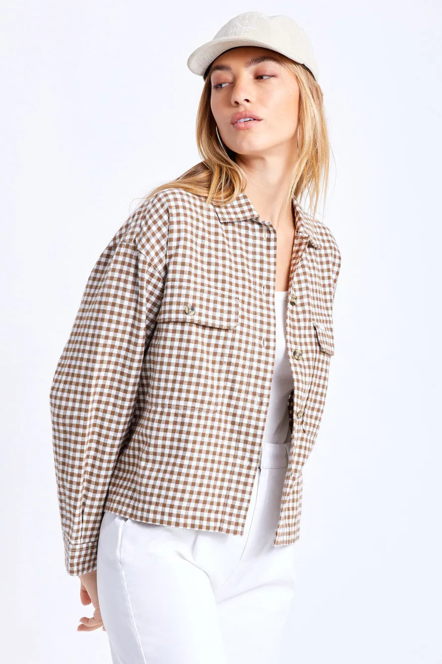 Bowery Women's Lightweight L/S Flannel - Toffee