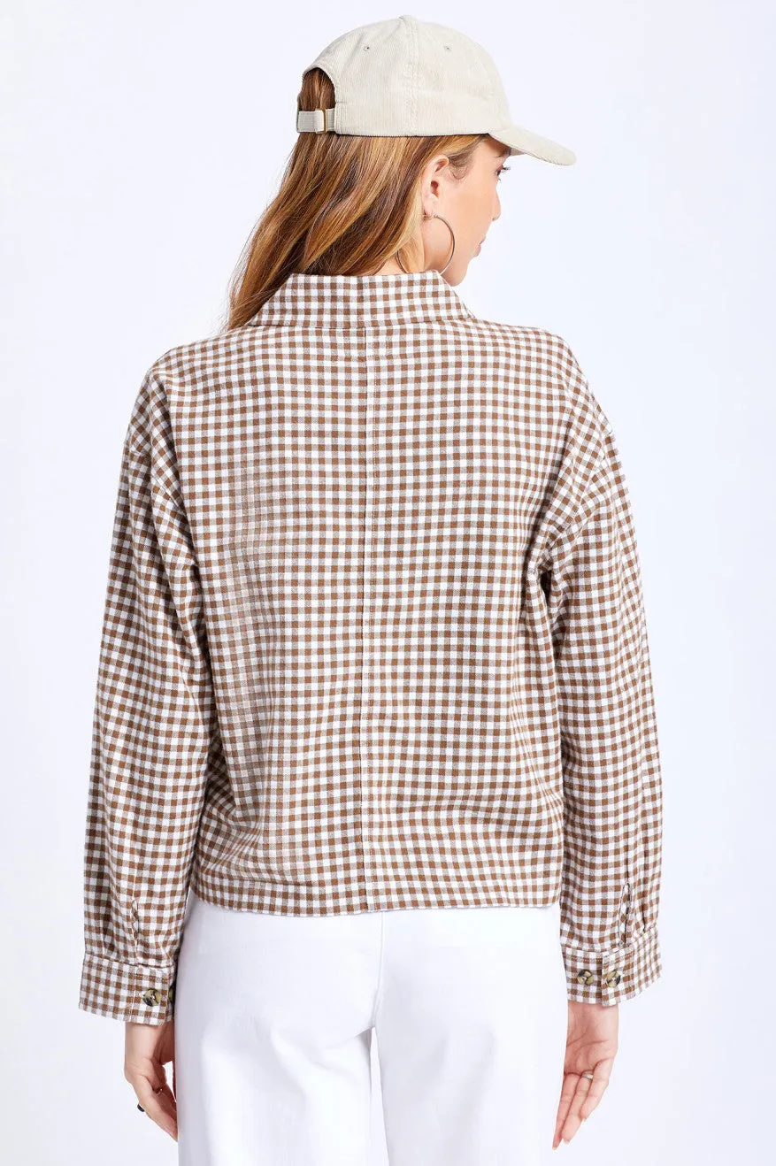 Bowery Women's Lightweight L/S Flannel - Toffee