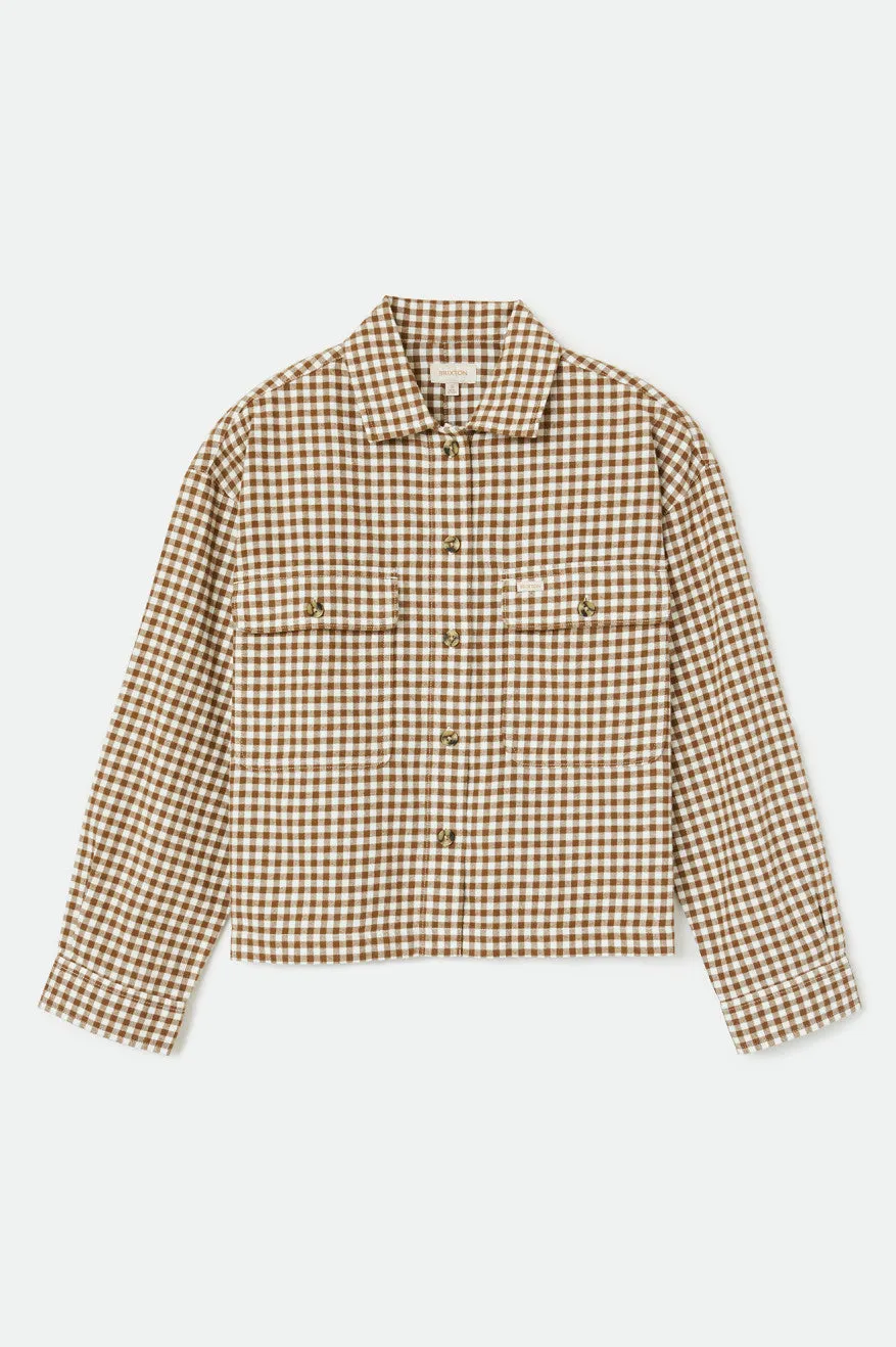 Bowery Women's Lightweight L/S Flannel - Toffee