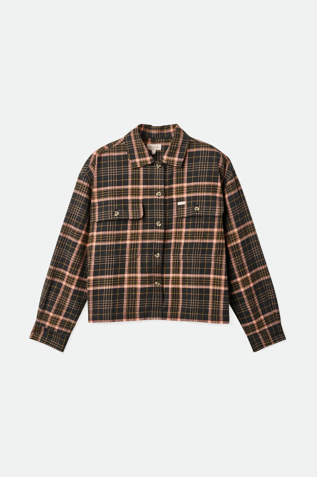 Bowery Women's Lightweight L/S Flannel - Washed Black