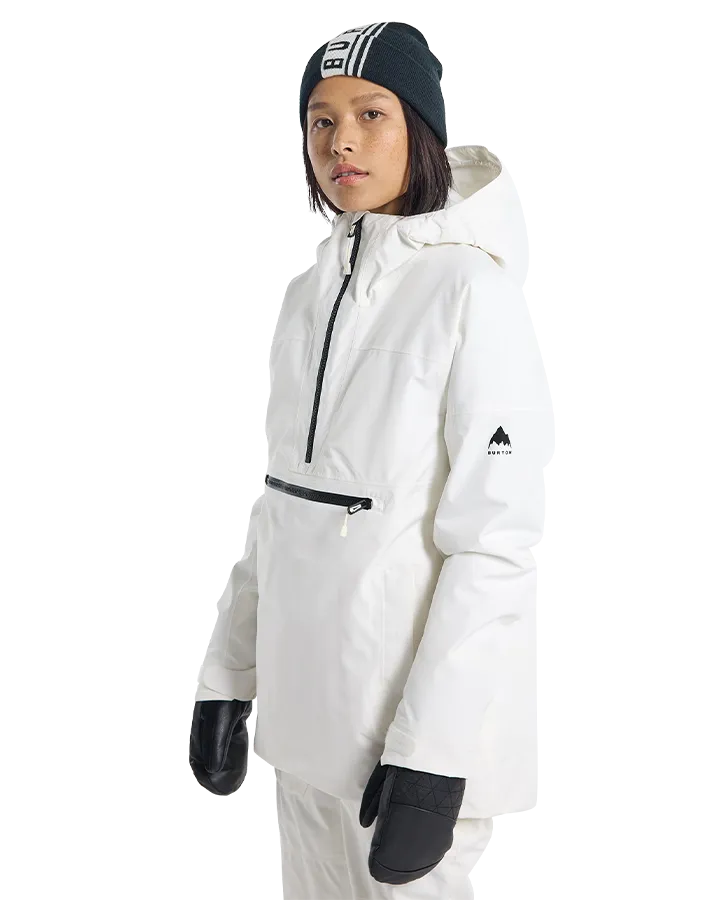 Burton Women's Pillowline Gore-Tex 2L Anorak Snow Jacket - Stout White | Shop Coats & Jackets at Trojan Wake Ski Snow &a