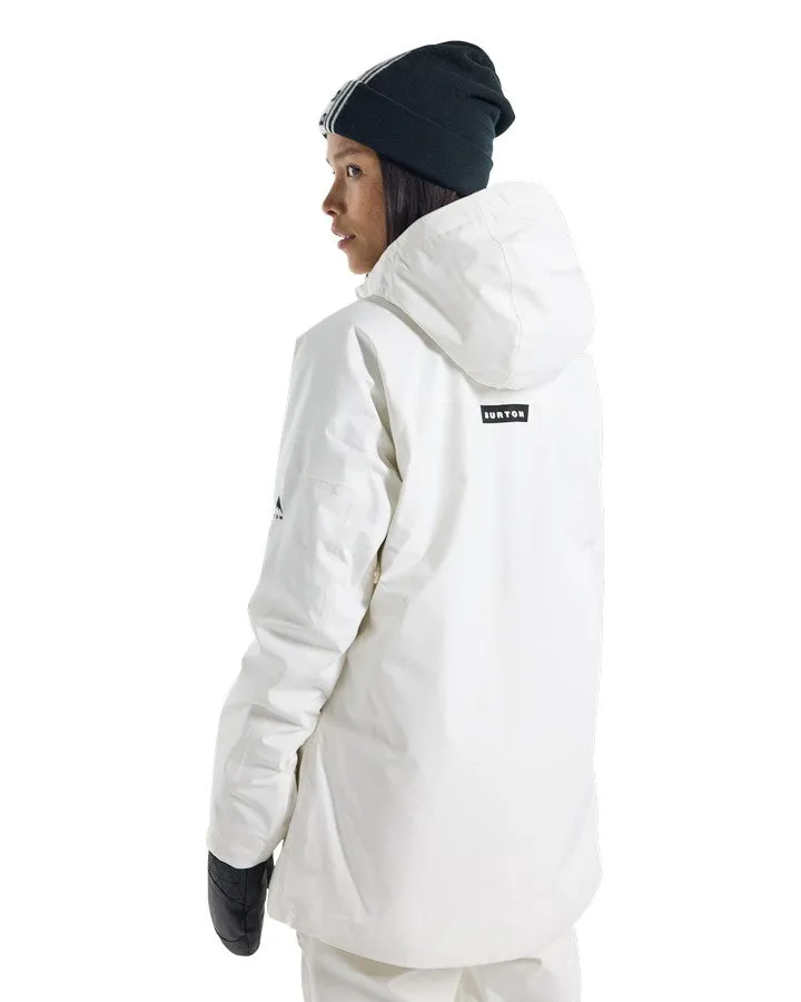 Burton Women's Pillowline Gore-Tex 2L Anorak Snow Jacket - Stout White | Shop Coats & Jackets at Trojan Wake Ski Snow &a