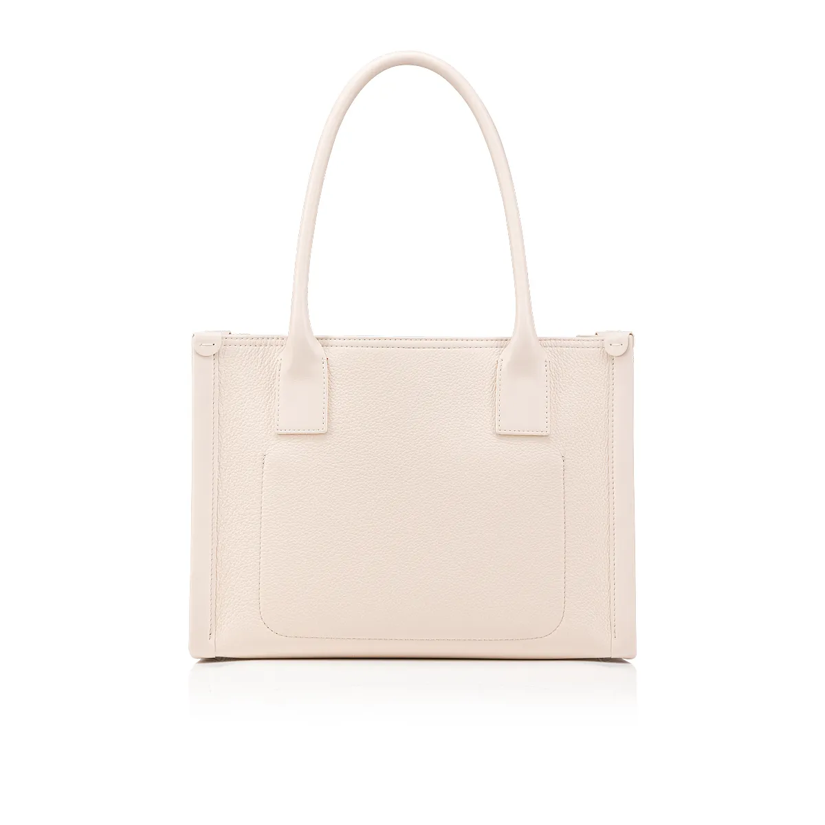 By My Side small Tote bag - Grained calf leather - Leche