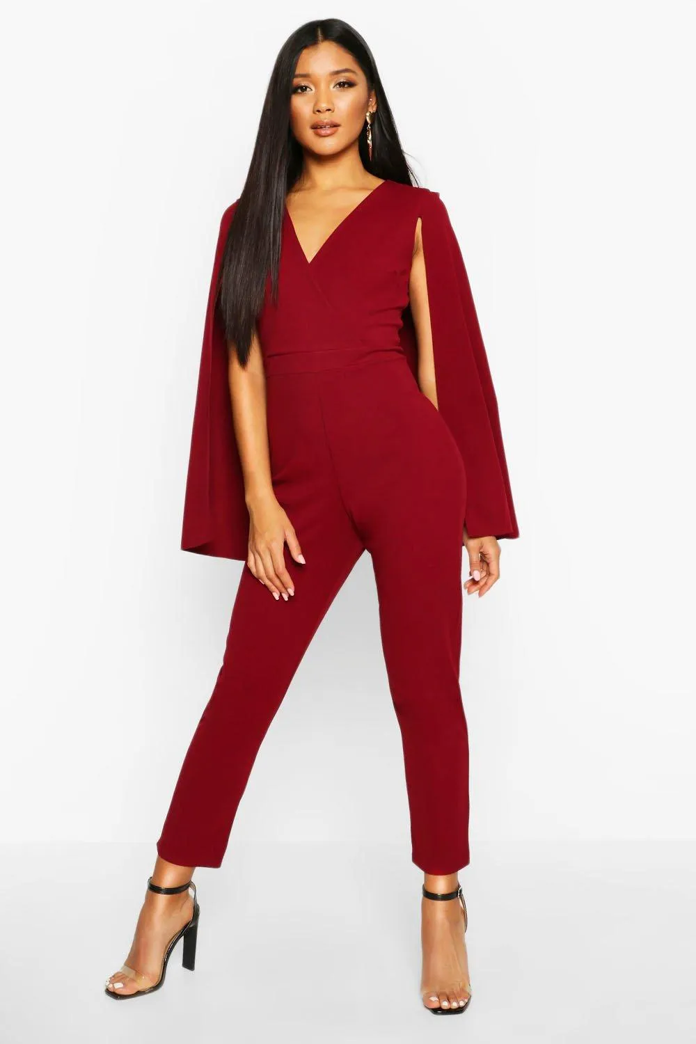 Cape Detail Jumpsuit