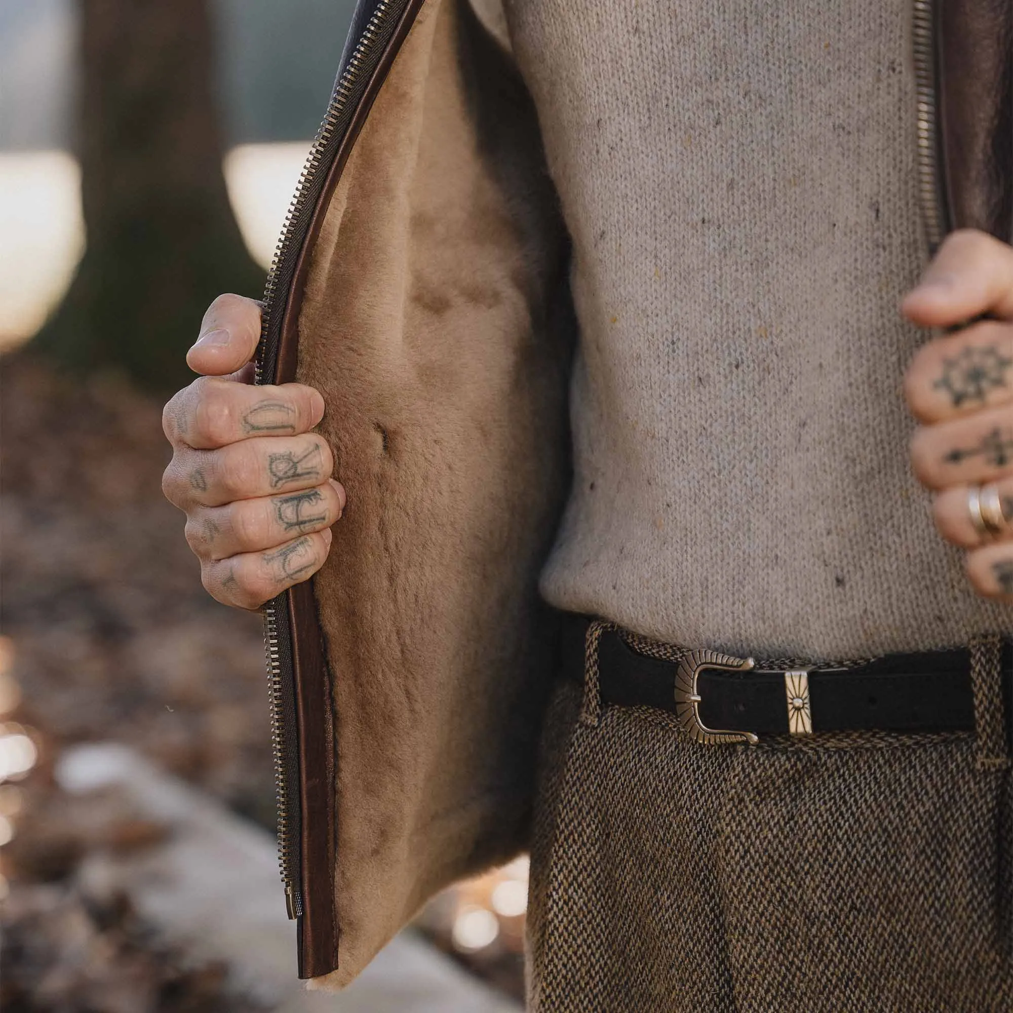 Commando C-3 Seal Brown Shearling Vest - Shangri-la Heritage