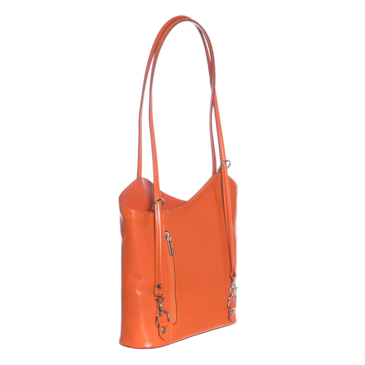 copy of Joy - Shopper da Donna Arancio In Vera Pelle