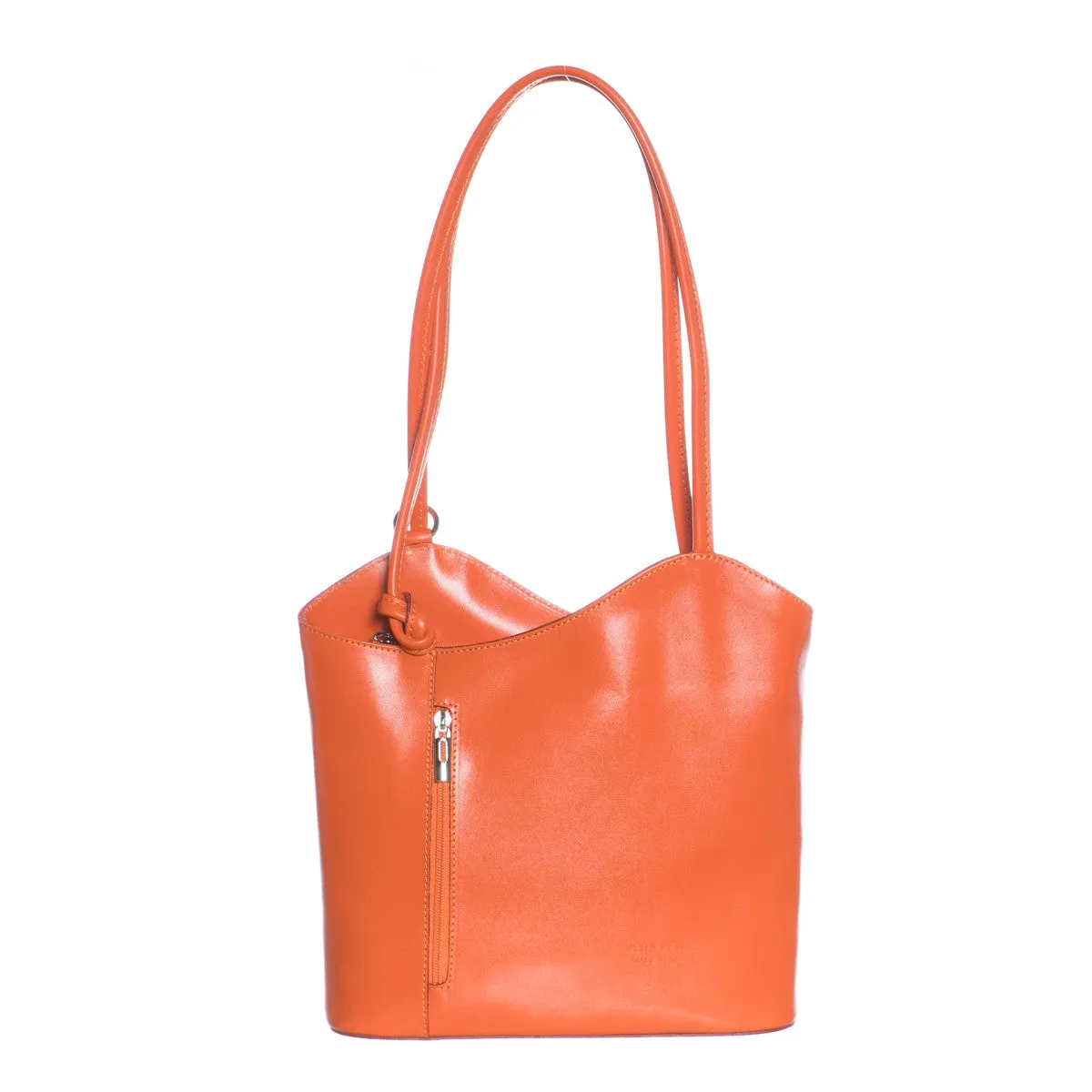 copy of Joy - Shopper da Donna Arancio In Vera Pelle