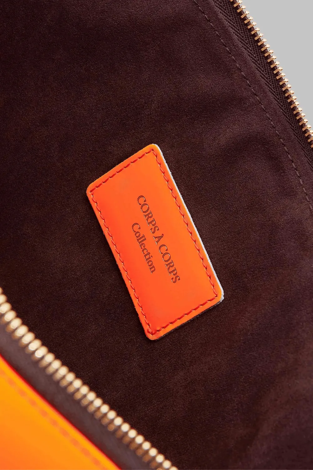 Corps à Corps Leather Pouch Orange