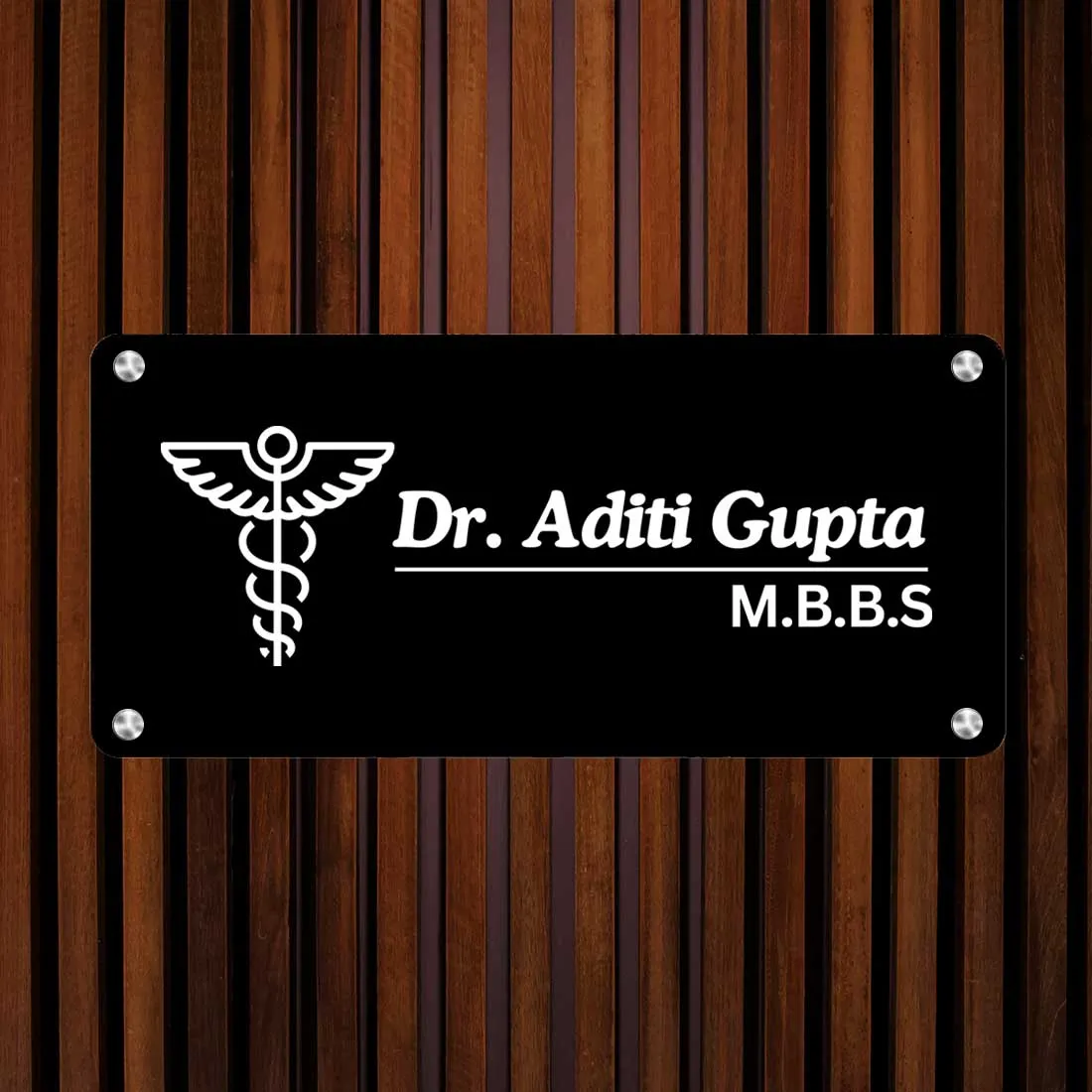 Customized Name Plate for Doctor - Name Board for Home, Office