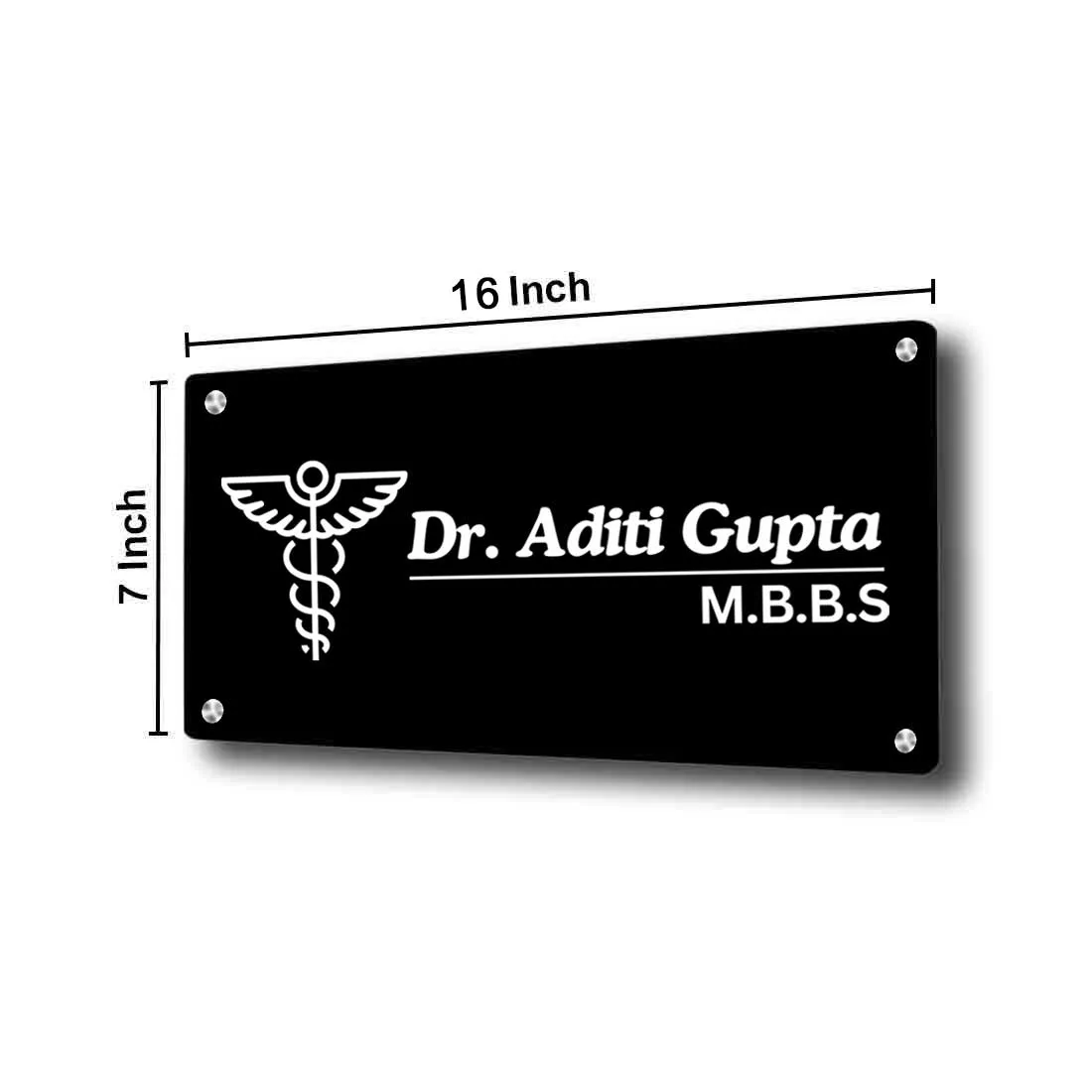 Customized Name Plate for Doctor - Name Board for Home, Office