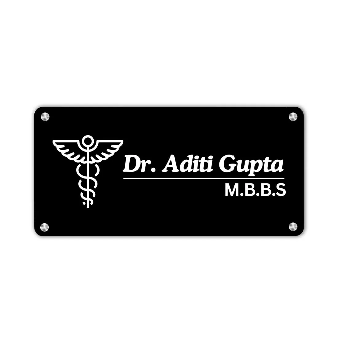 Customized Name Plate for Doctor - Name Board for Home, Office