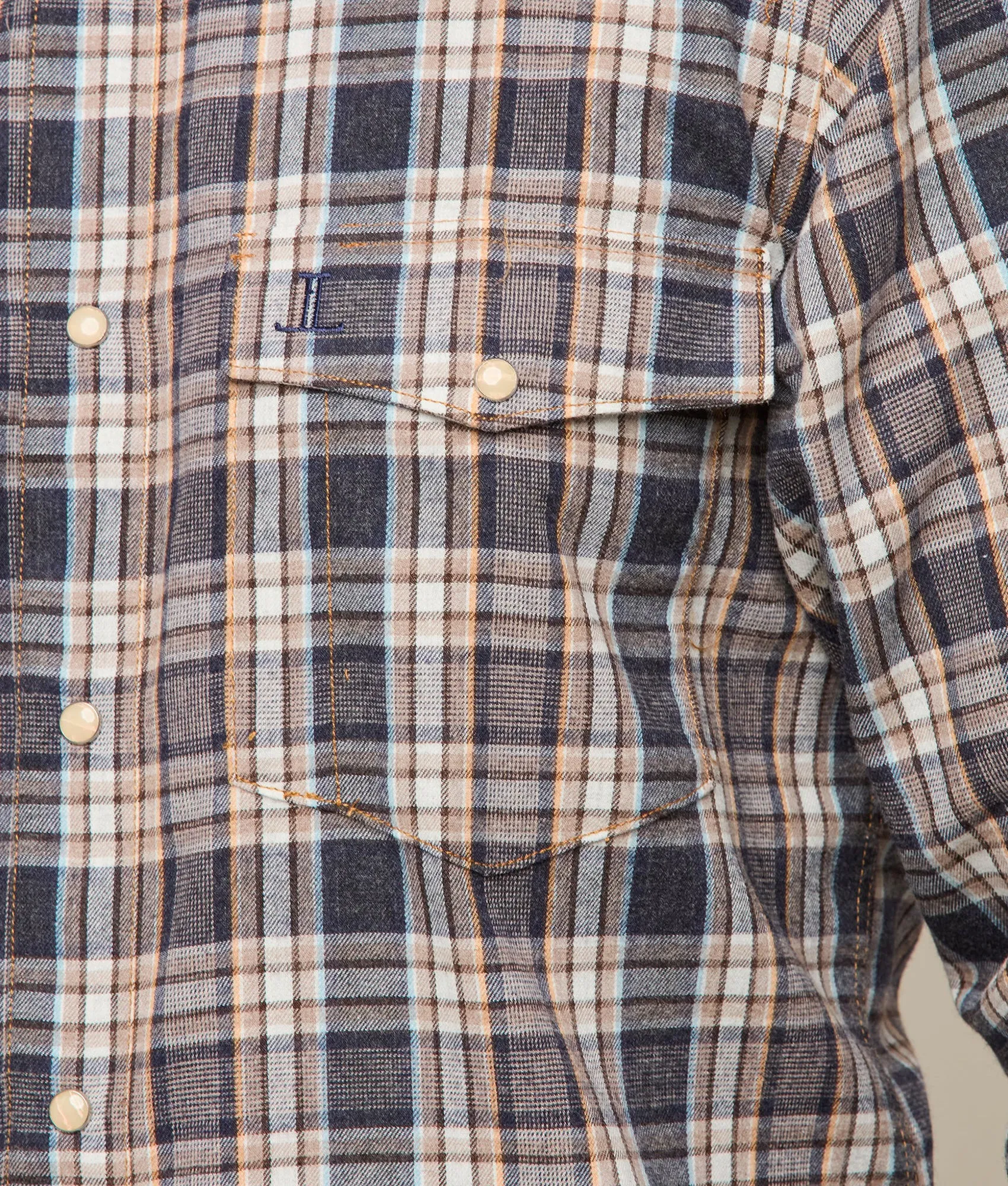 Denver Flannel :: Blue/Brown