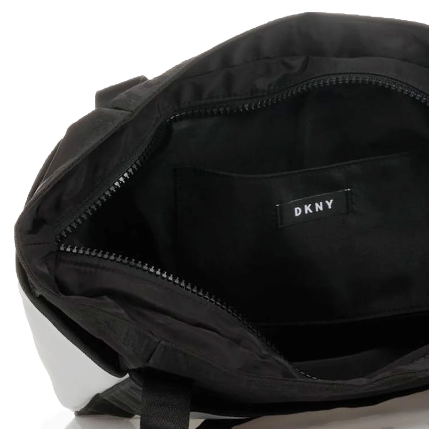 Dkny Black And White Tote Bag With Logo For Girls And Teen