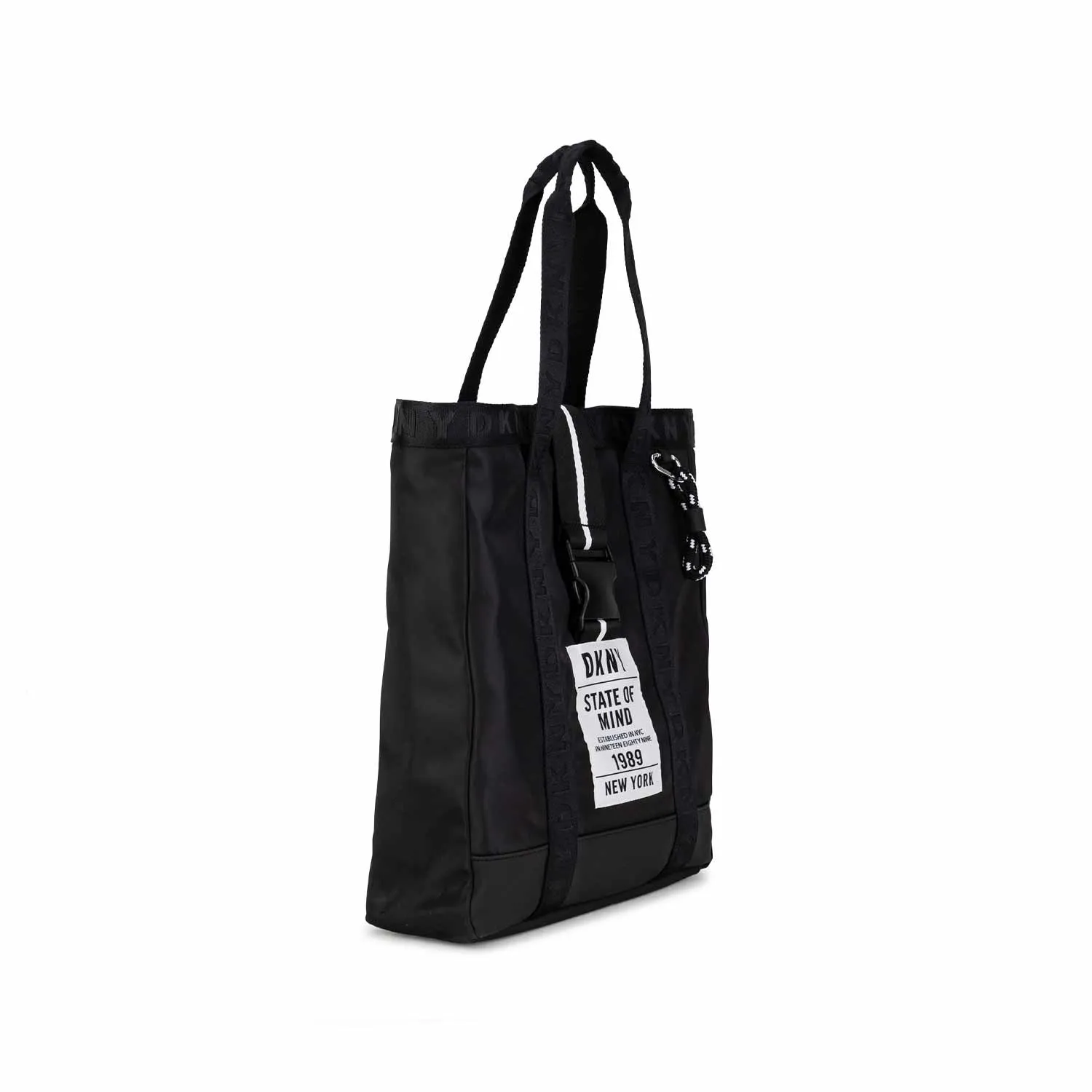 Dkny Black Tote Bag With Logos For Girls And Teen