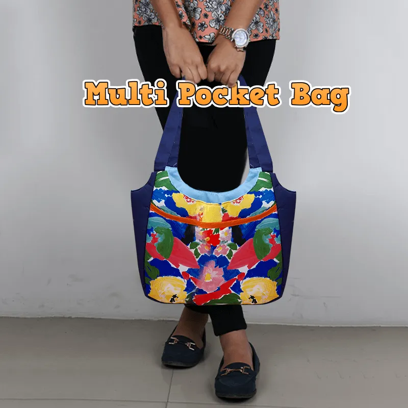 Double Pocket Shoulder Bag PDF Download Pattern (3 sizes included)